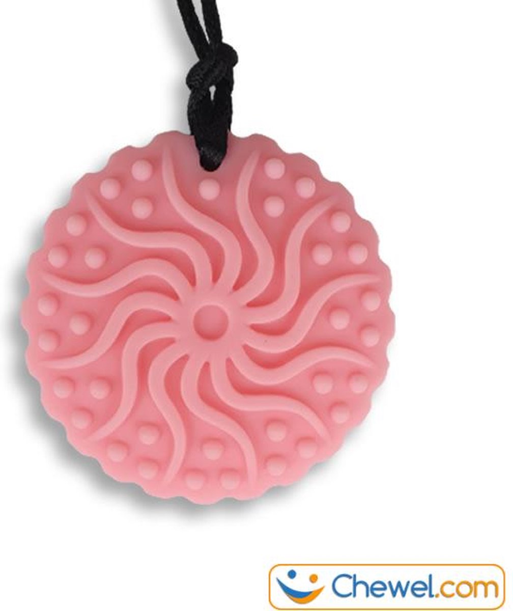 Bijtketting Stralen kauwketting | Stralende bijtketting | Zonnestralen - Roze